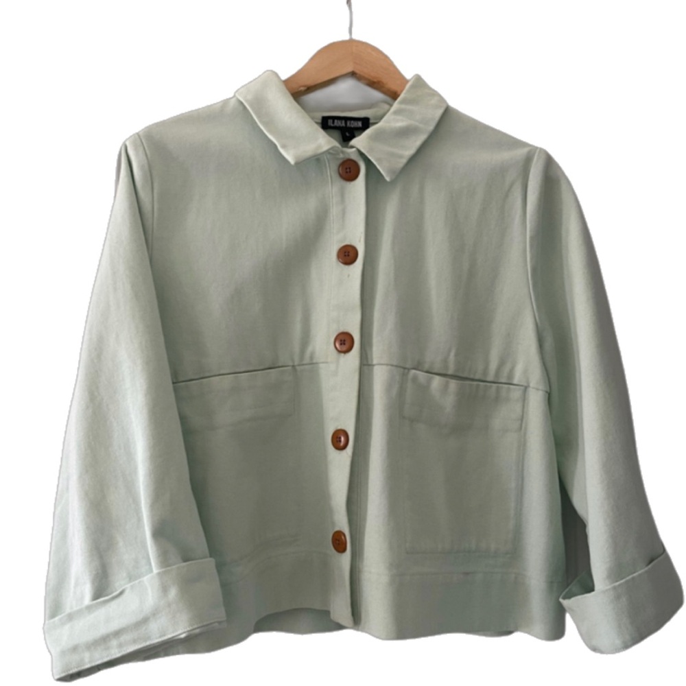 Ilana Kohn Mabel Crop Jacket in mint green